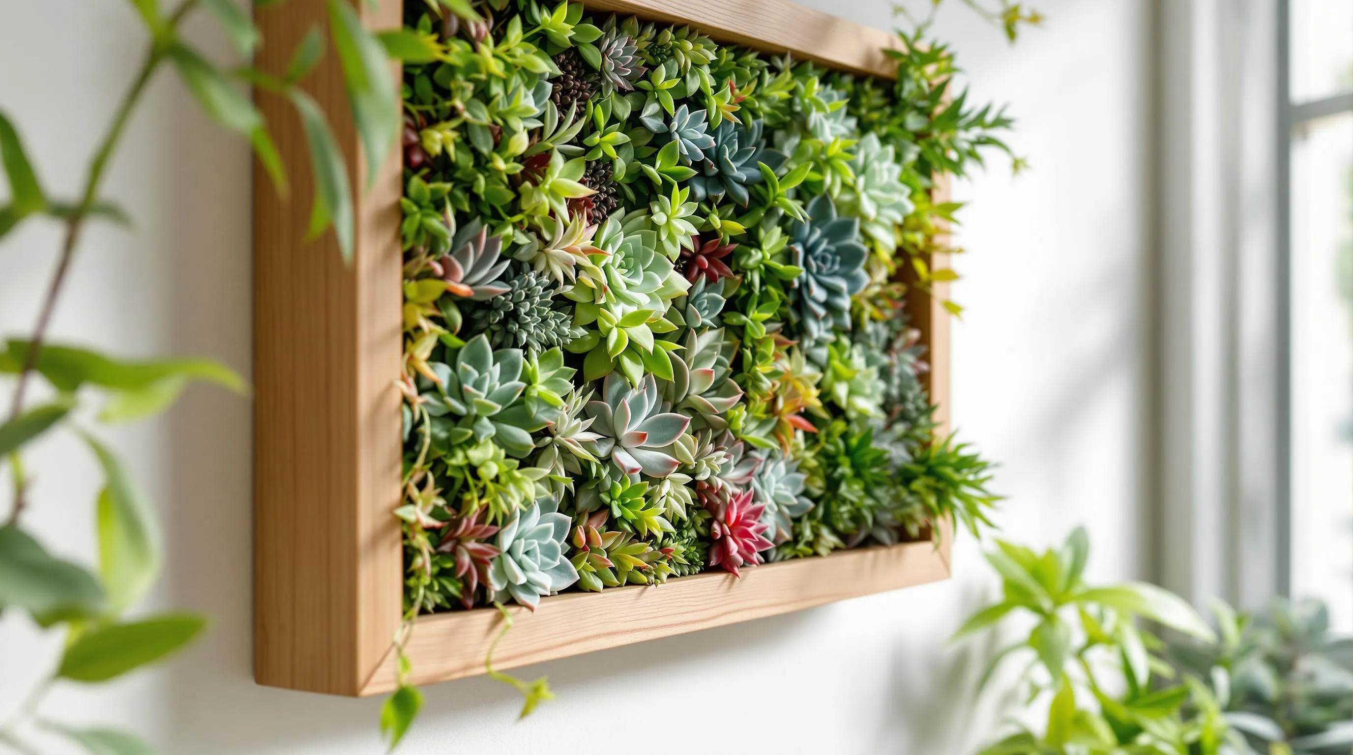 succulent wall frame garden ideas