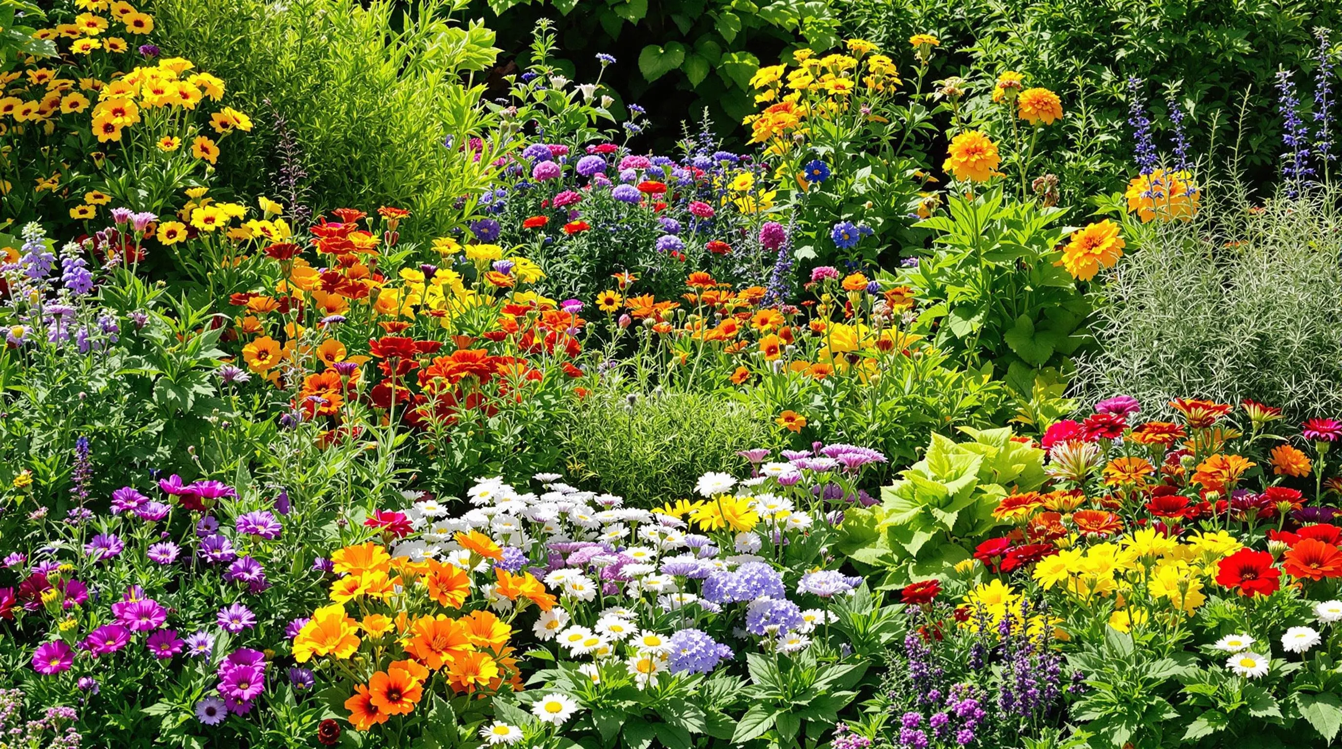 1 herb and flower combination garden ideas