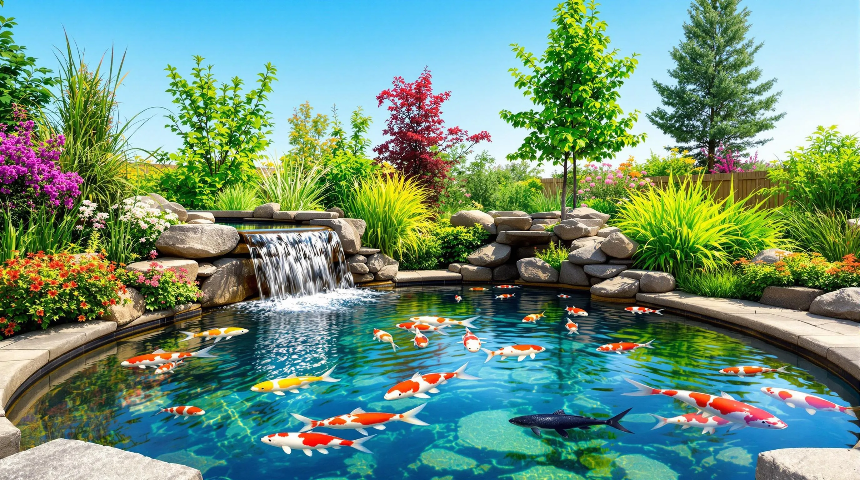 15 Stunning Koi Pond Ideas to Transform Your Backyard into a Peaceful Oasis 3 1 koi pond ideas