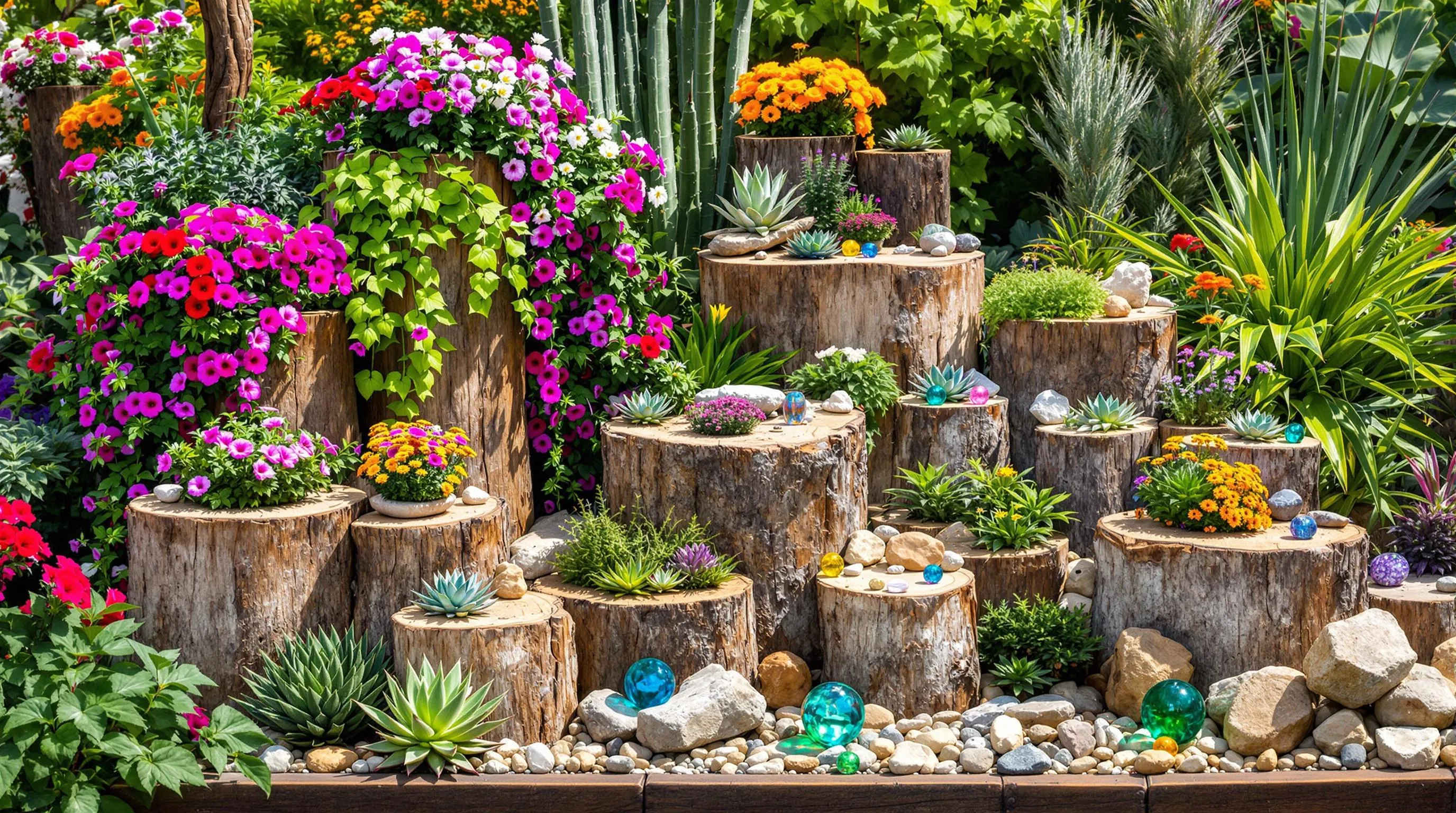 10 Creative Tree Stump Planter Ideas to Transform Your Garden | DIY Upcycling Guide 2 1 tree stump planter ideas