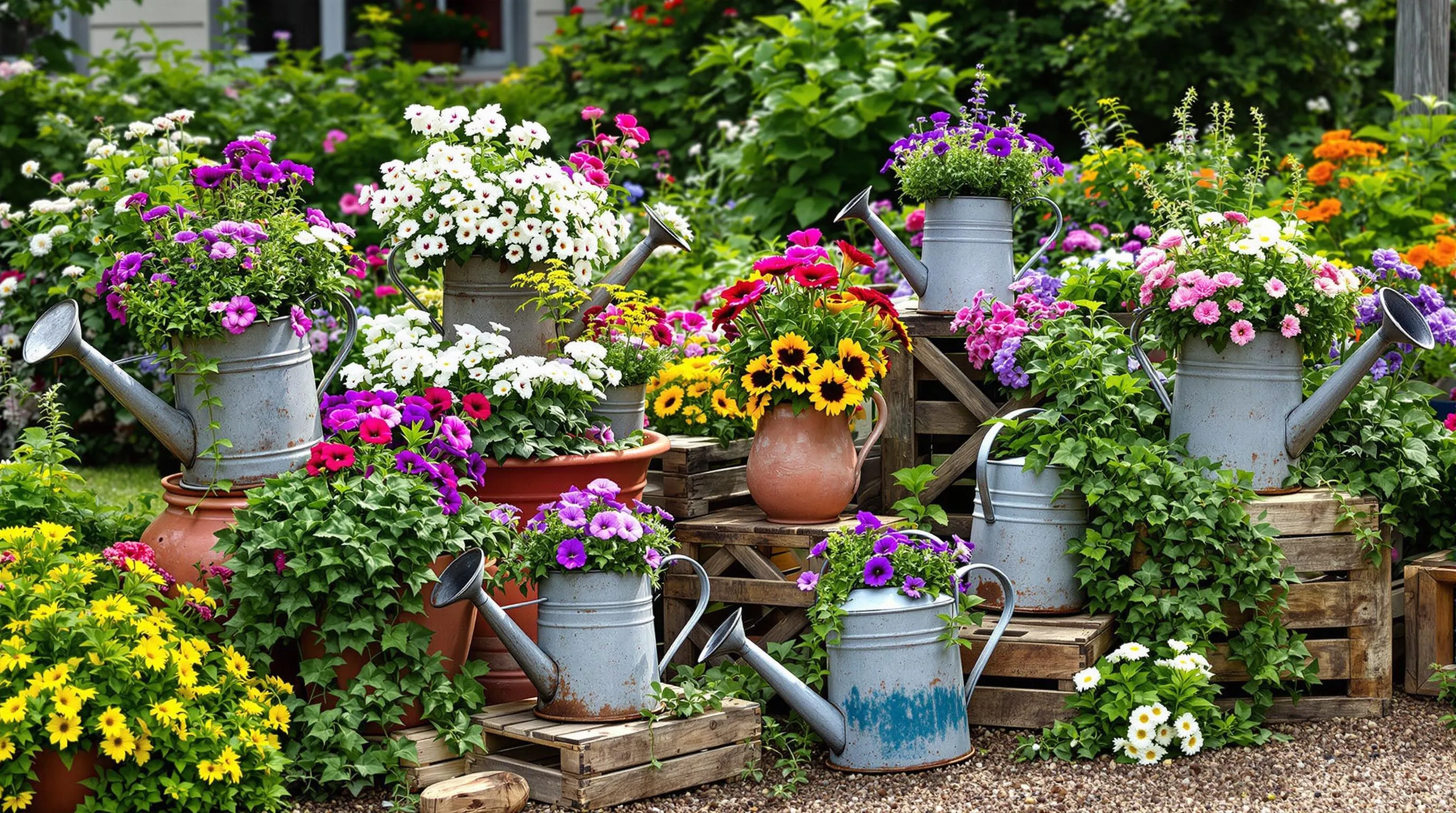 1 vintage garden decor ideas