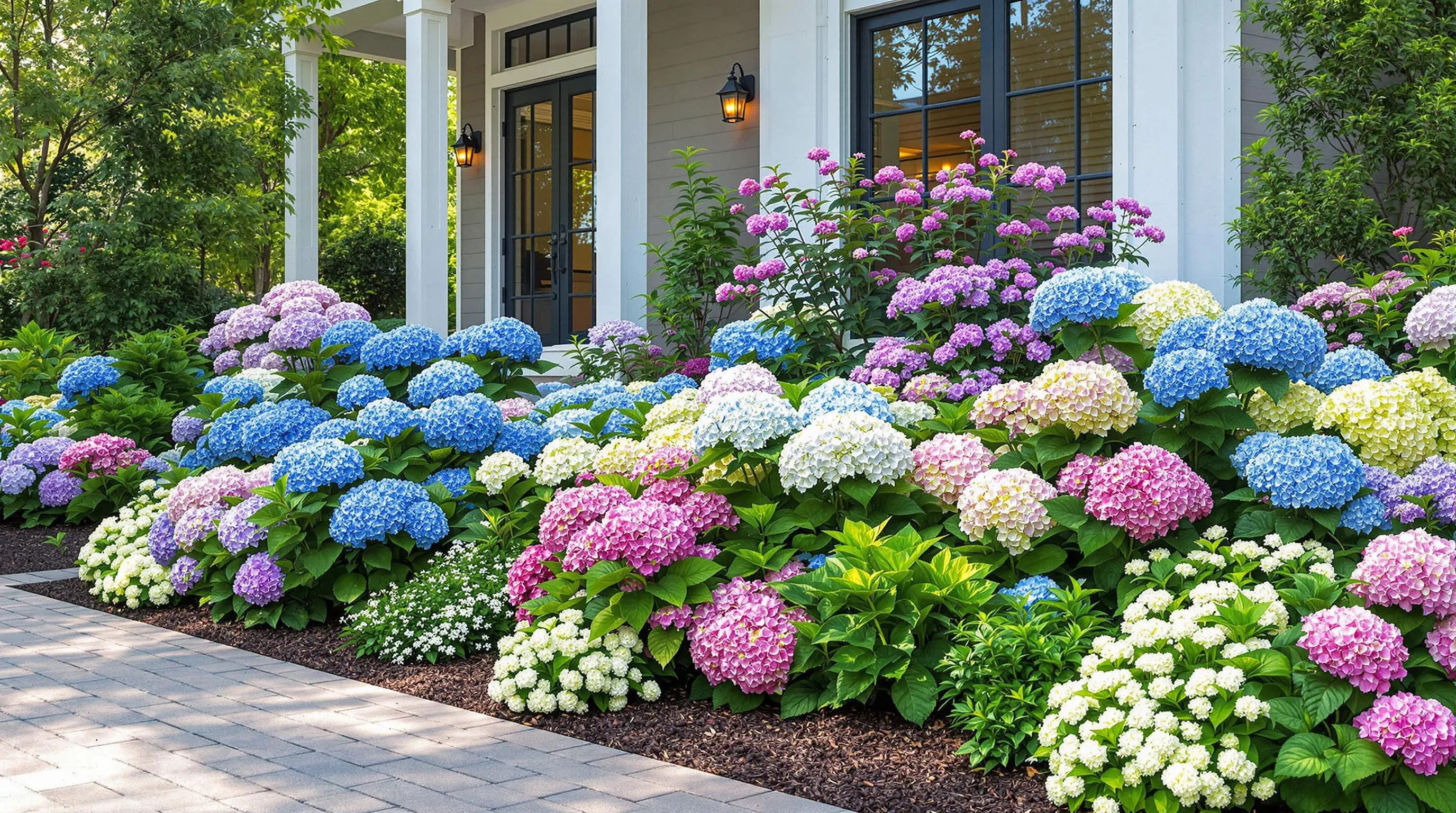 2 hydrangea landscaping ideas