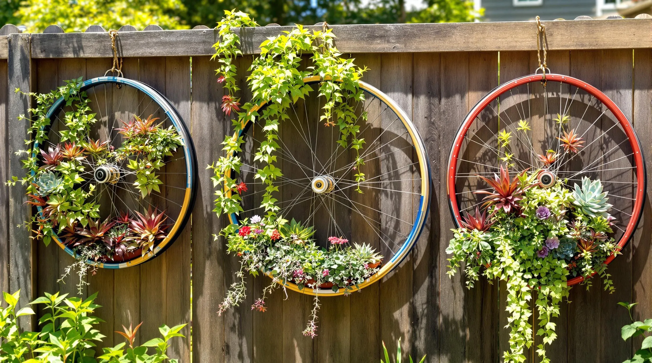 3 bicycle planter ideas