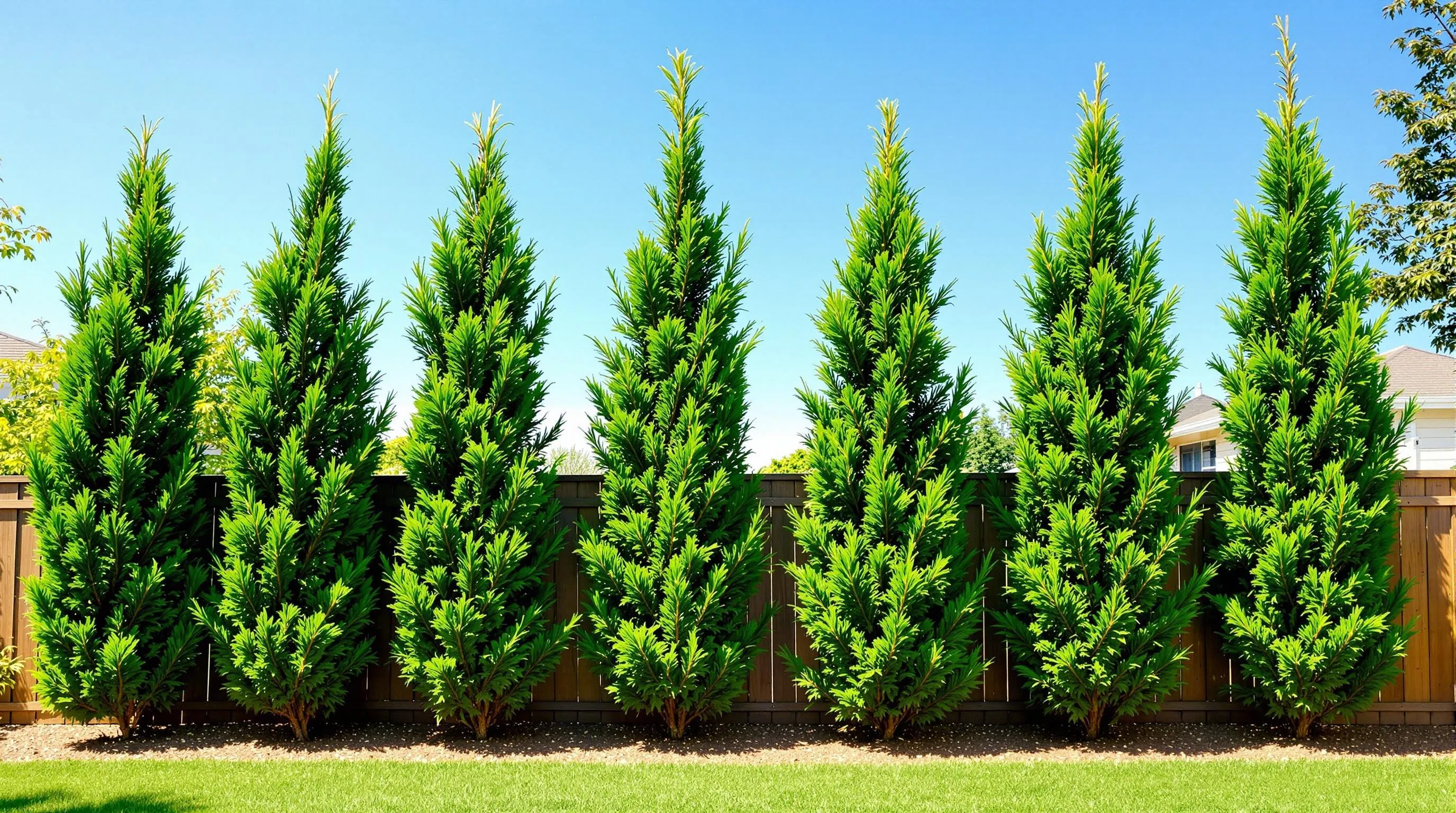 10 Best Fast-Growing Privacy Trees for Your Fence Line: Create Seclusion Quickly 4 3 fast growing privacy trees along fence