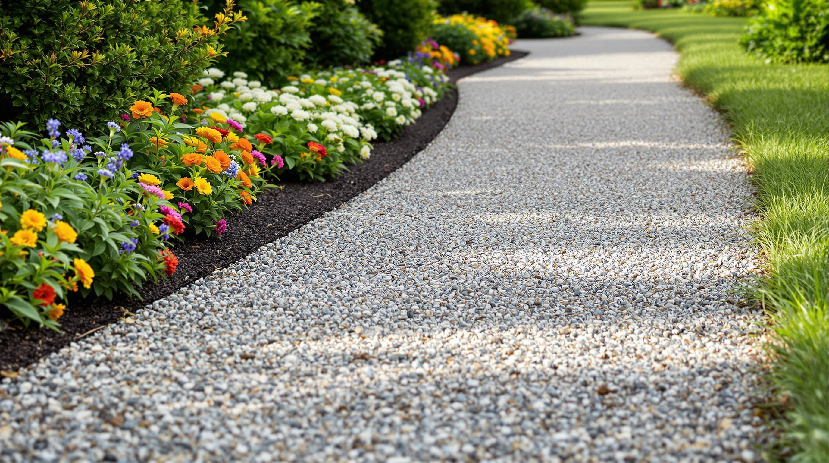 3 gravel drainage path