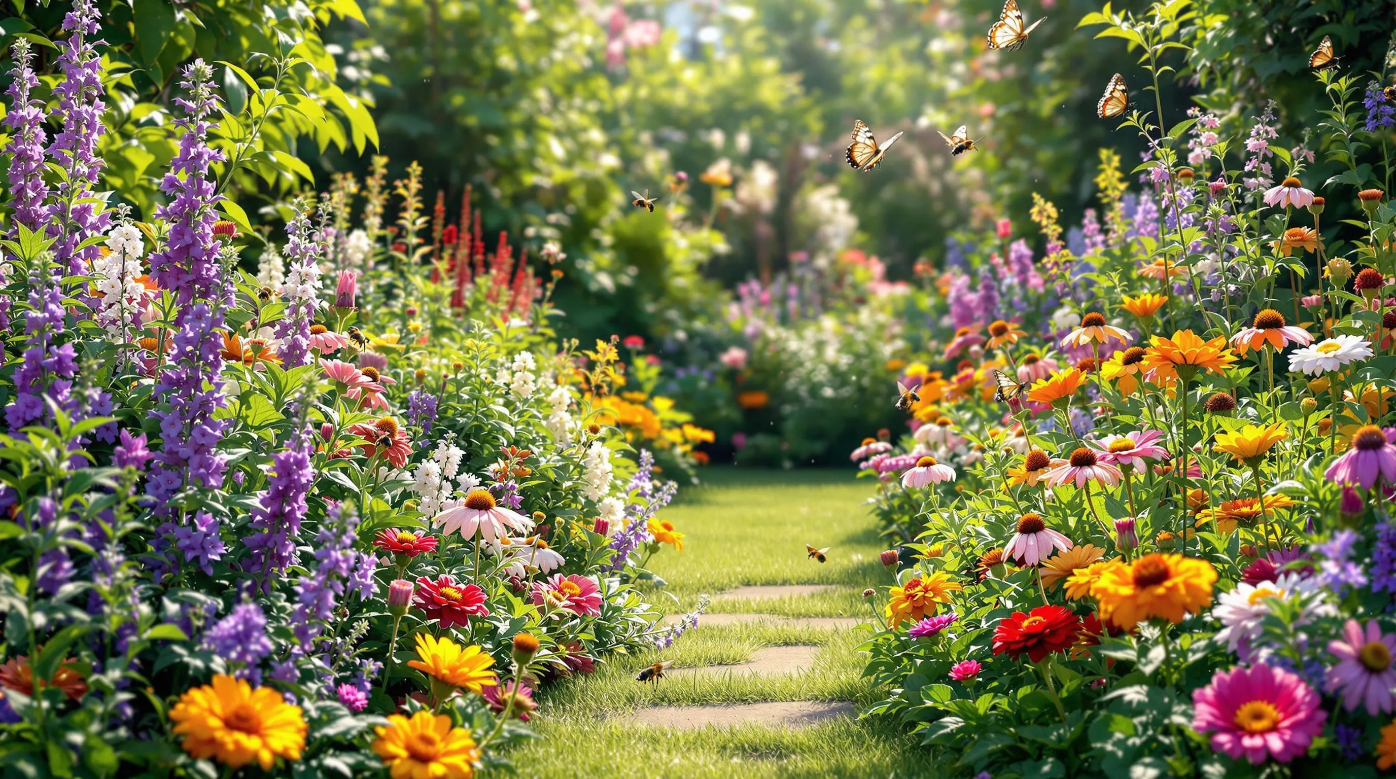 3 herb and flower combination garden ideas