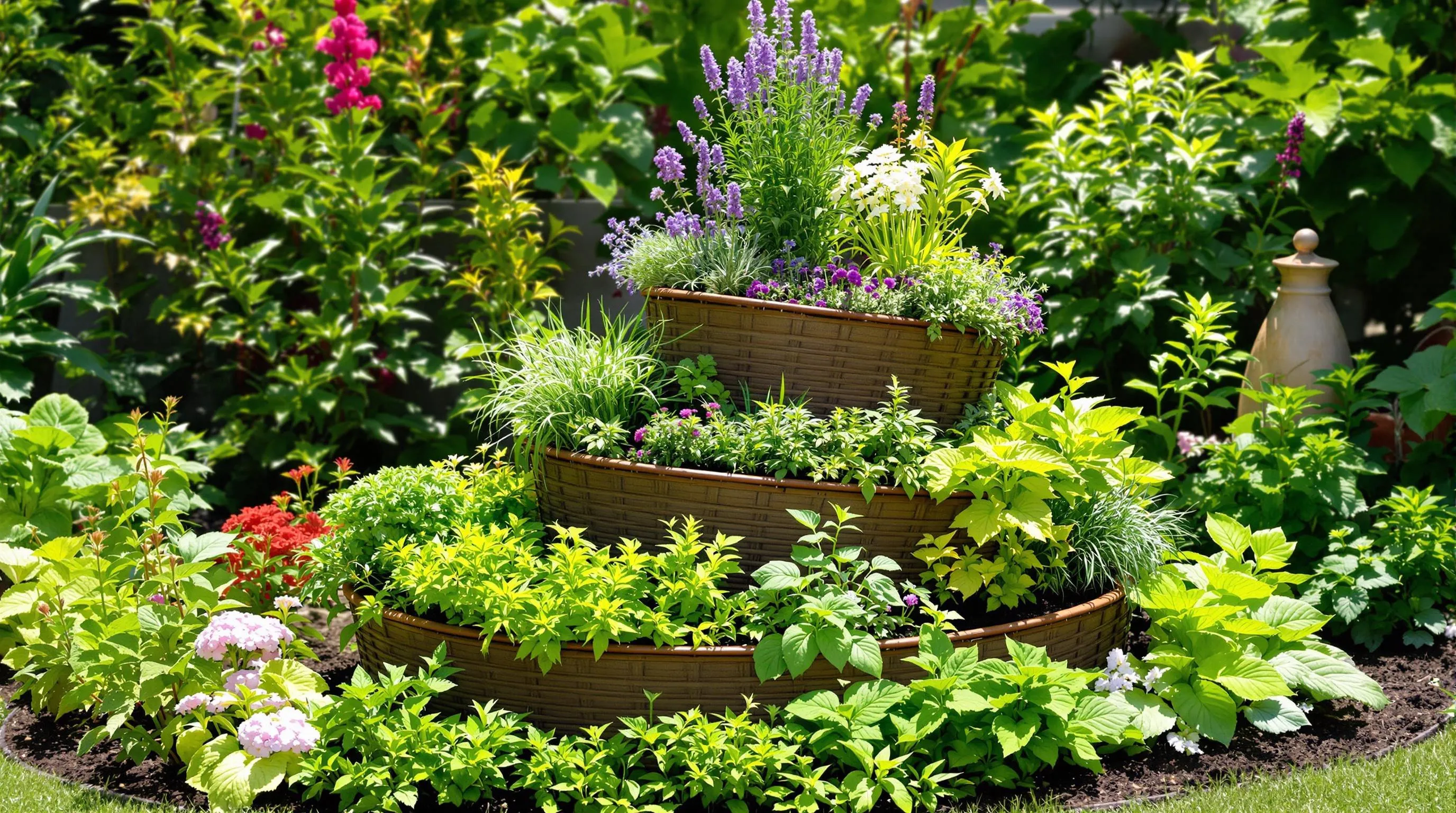 3 herb spiral garden ideas