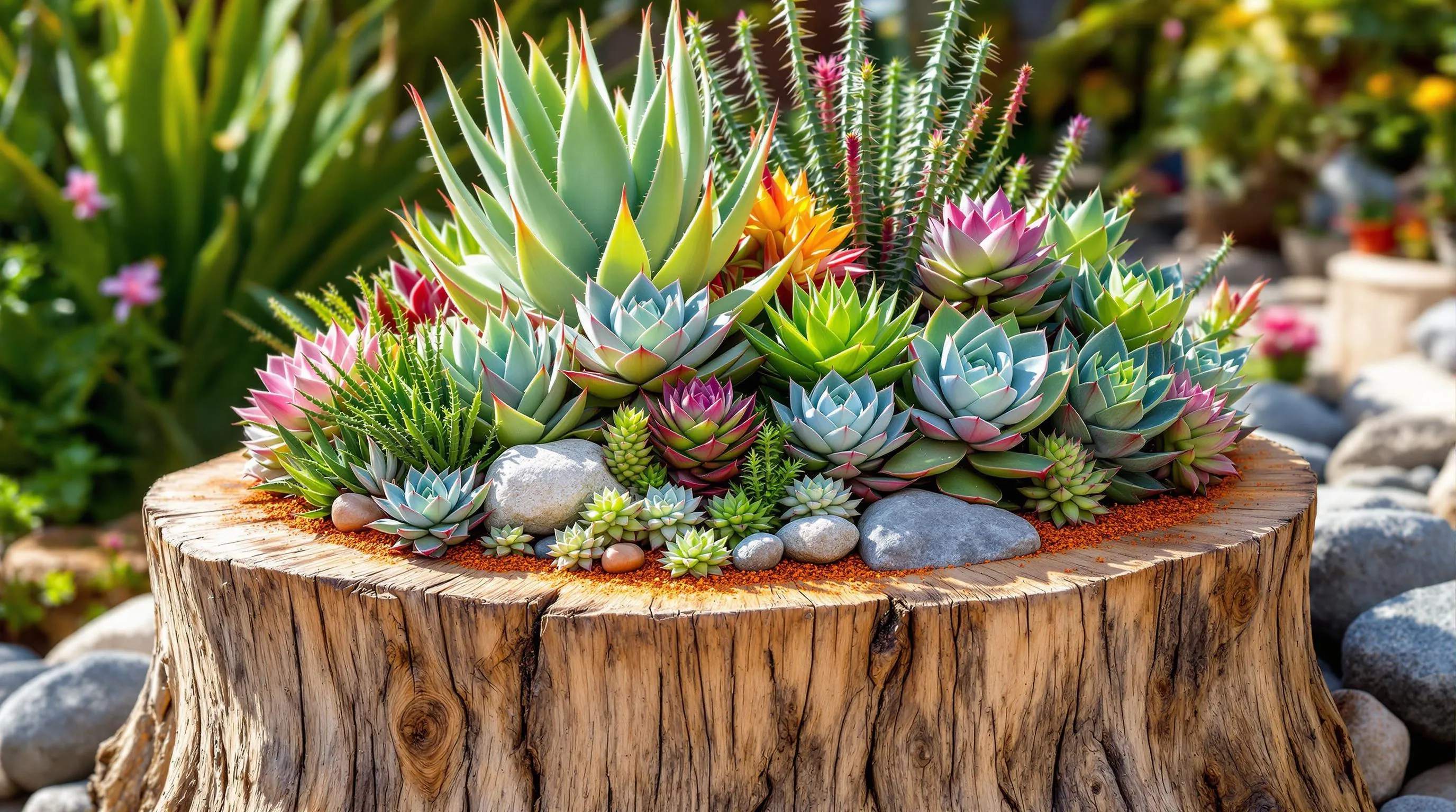 10 Creative Tree Stump Planter Ideas to Transform Your Garden | DIY Upcycling Guide 4 3 tree stump planter ideas