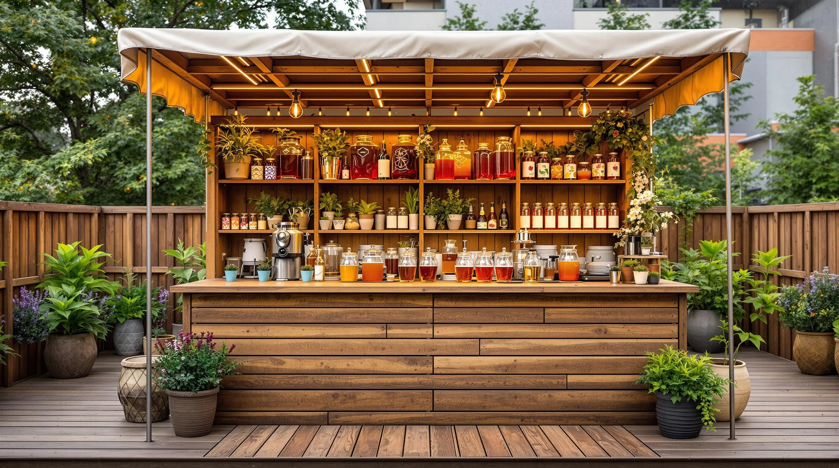 4 backyard fermentation station ideas