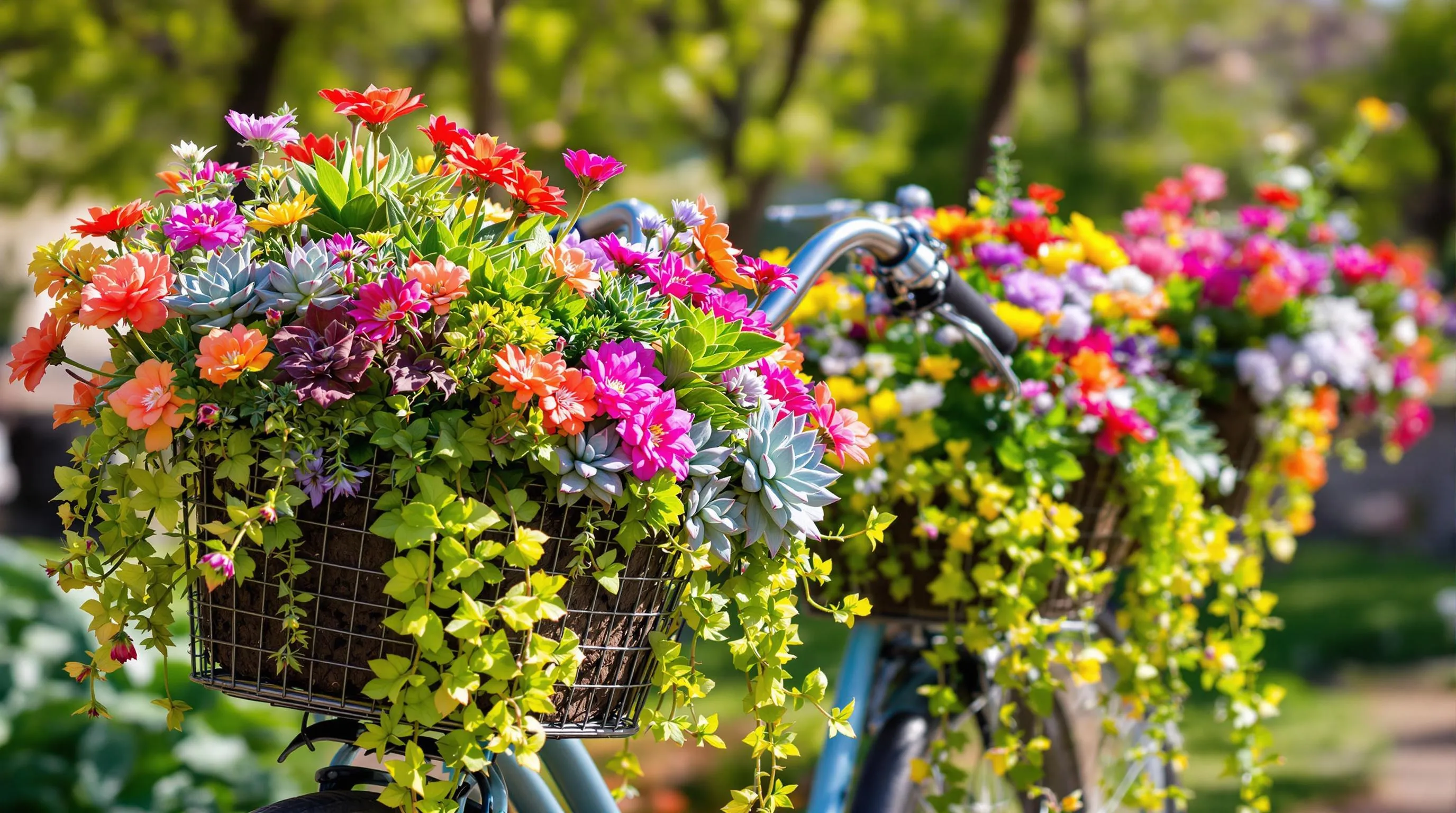 4 bicycle planter ideas