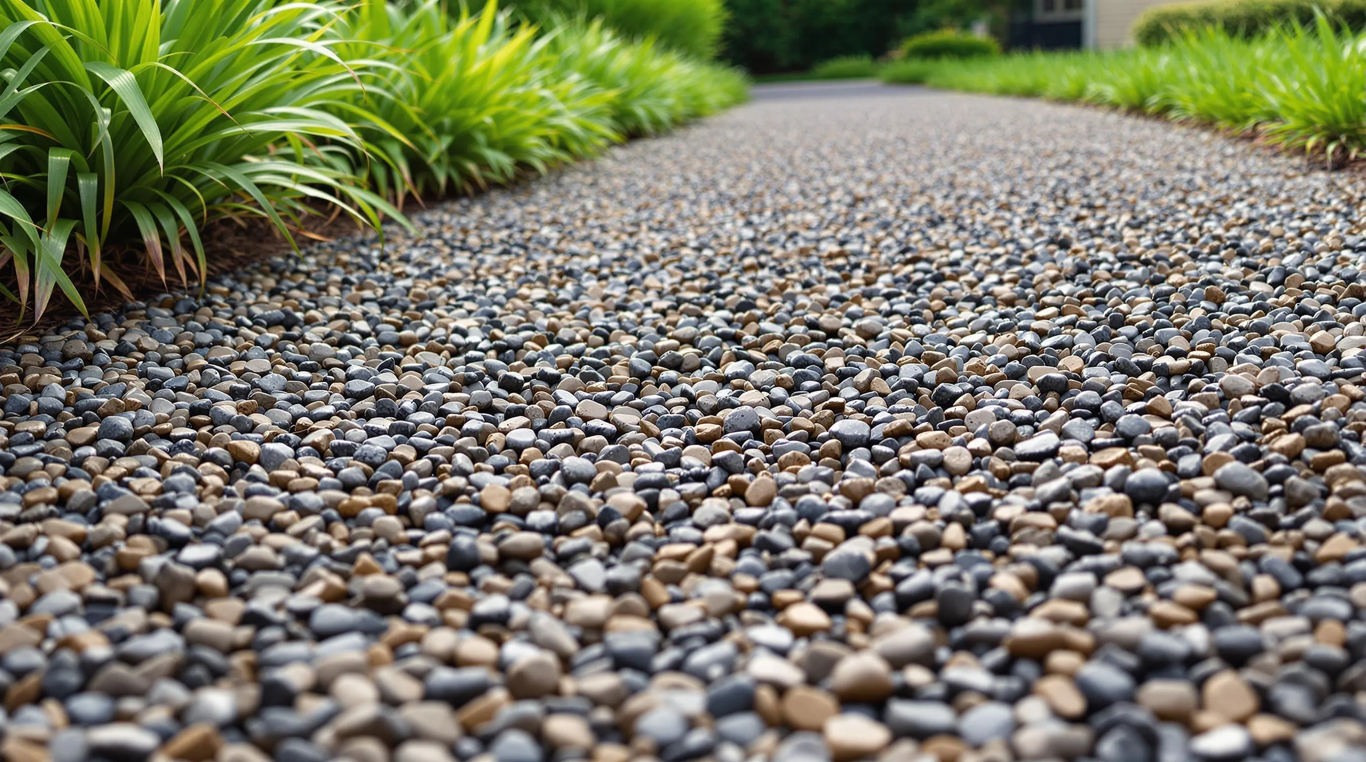 4 gravel drainage path
