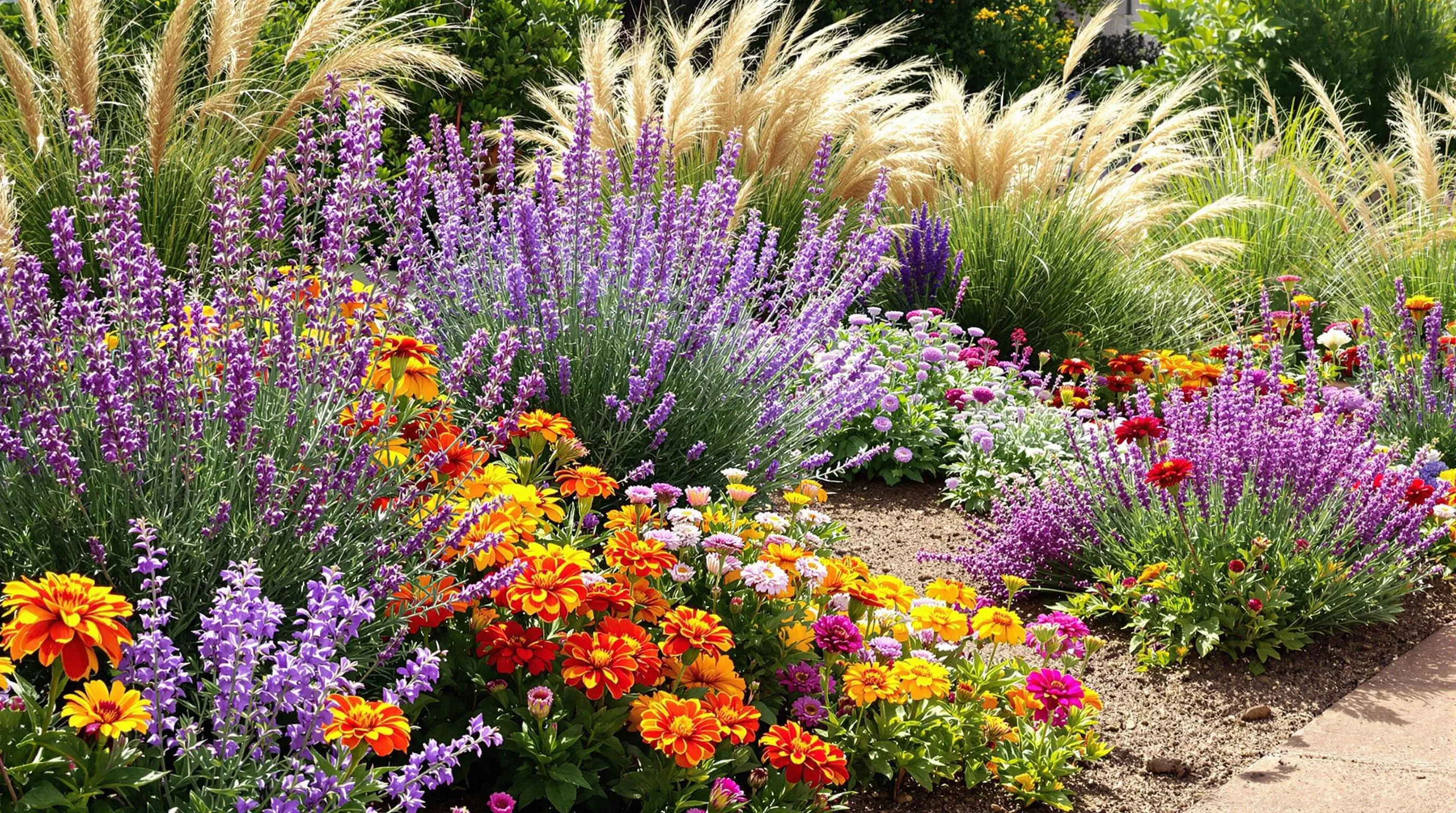 4 herb and flower combination garden ideas