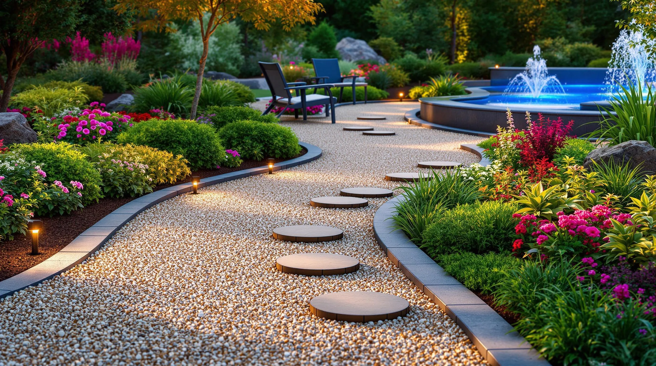 5 gravel drainage path