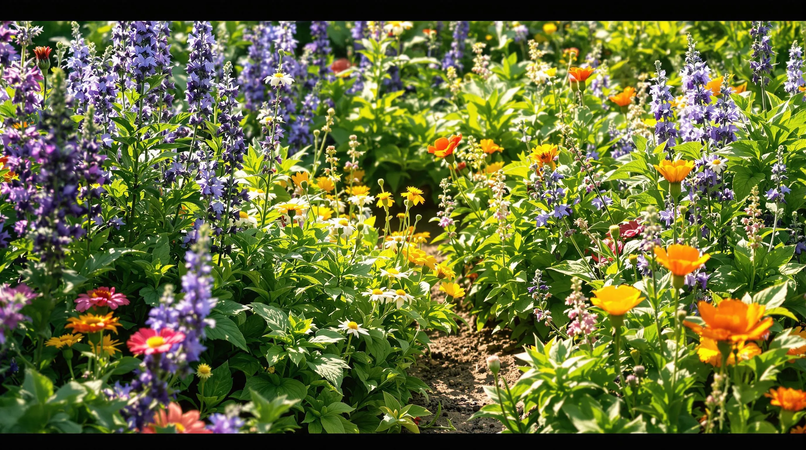 5 herb and flower combination garden ideas