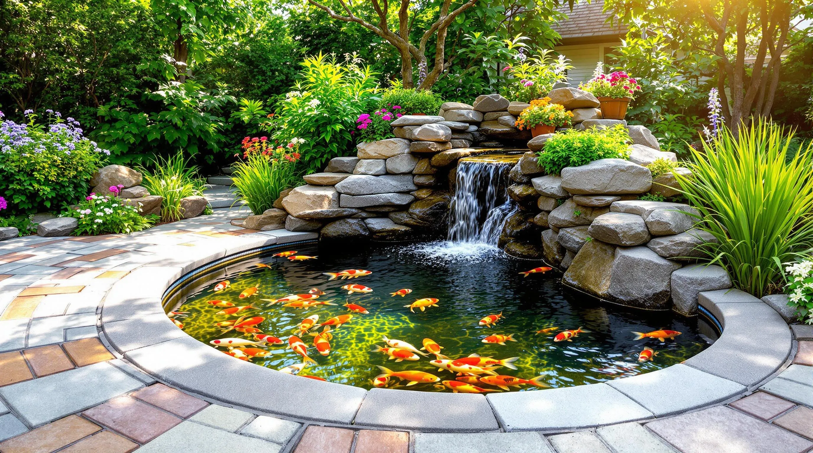 15 Stunning Koi Pond Ideas to Transform Your Backyard into a Peaceful Oasis 7 5 koi pond ideas