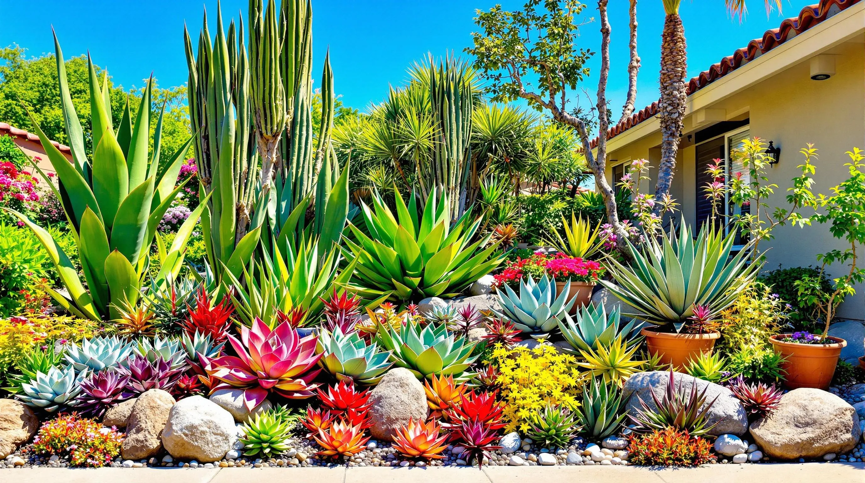 10 Stunning No-Grass Front Yard Ideas That Save Water and Boost Curb Appeal 6 5 no grass front yard ideas