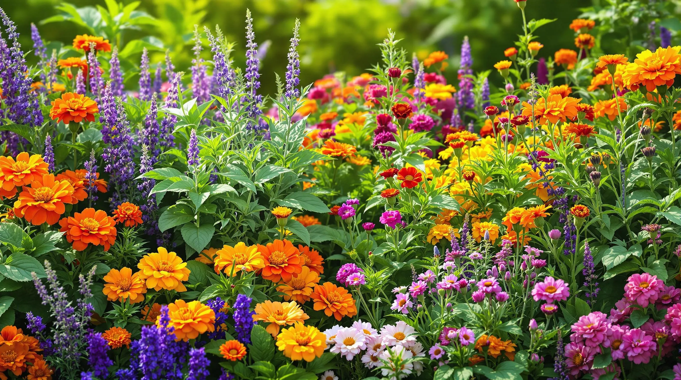 6 herb and flower combination garden ideas