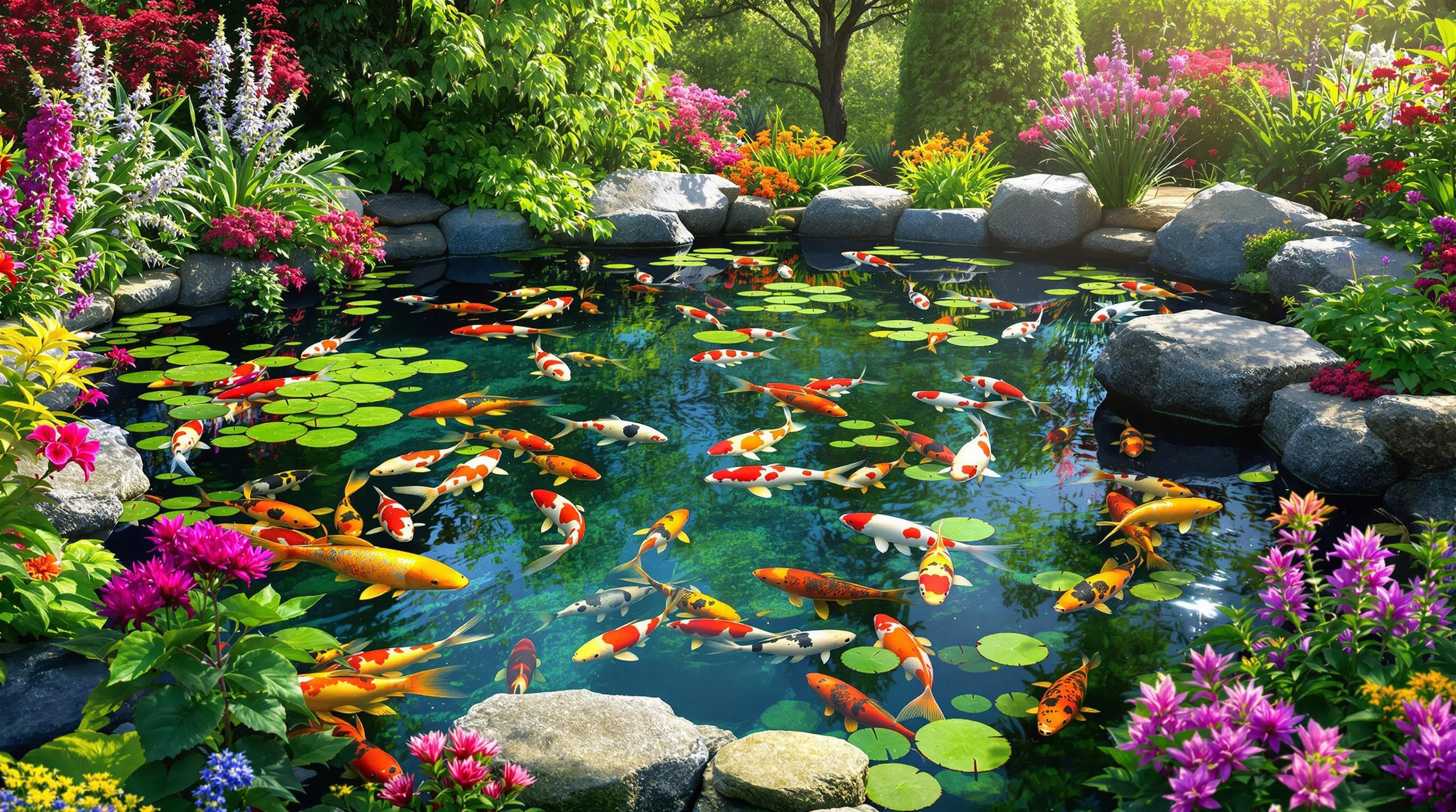 15 Stunning Koi Pond Ideas to Transform Your Backyard into a Peaceful Oasis 8 6 koi pond ideas
