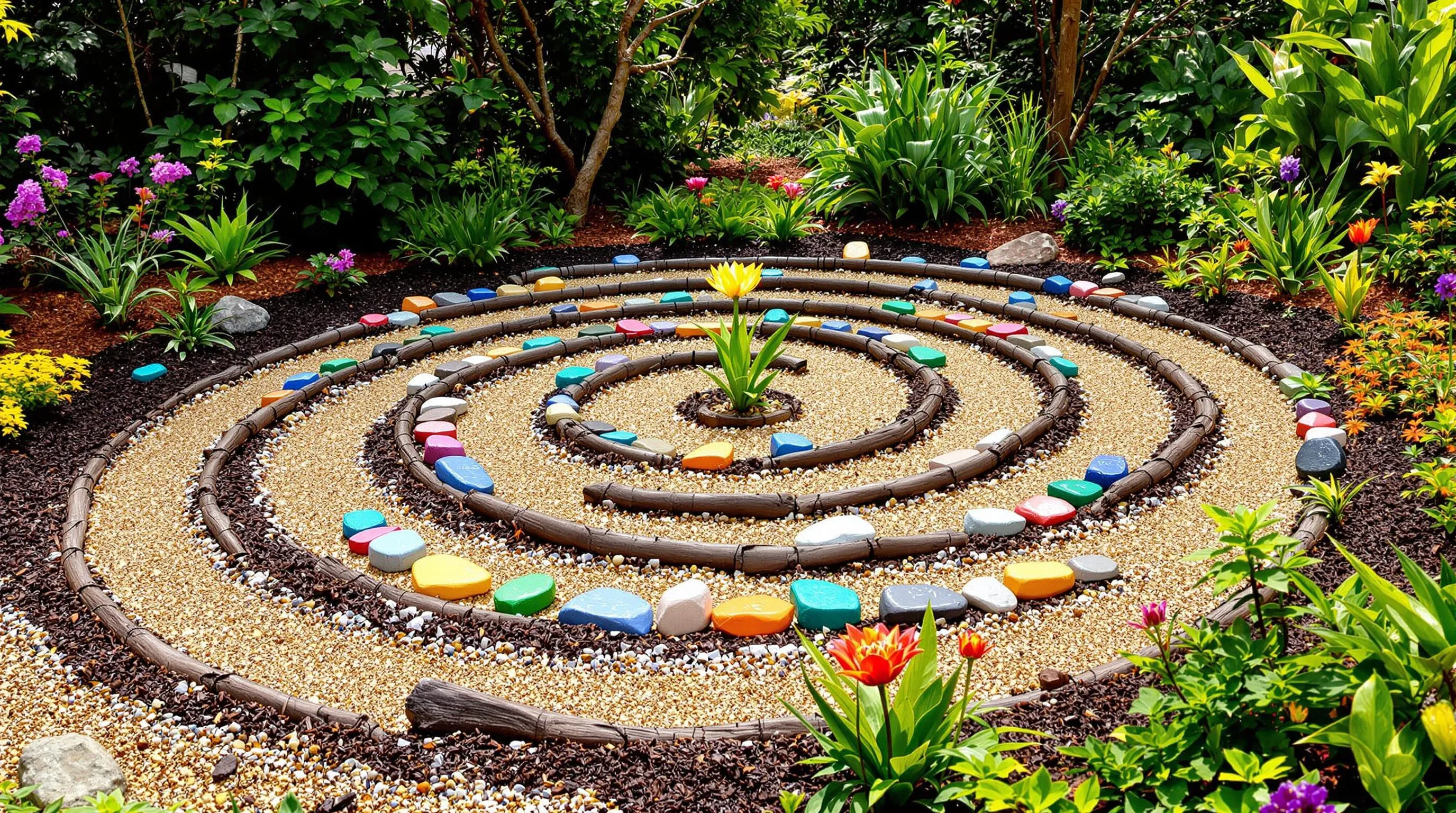 15 Enchanting Labyrinth Garden Ideas to Transform Your Outdoor Sanctuary 8 6 labyrinth garden ideas