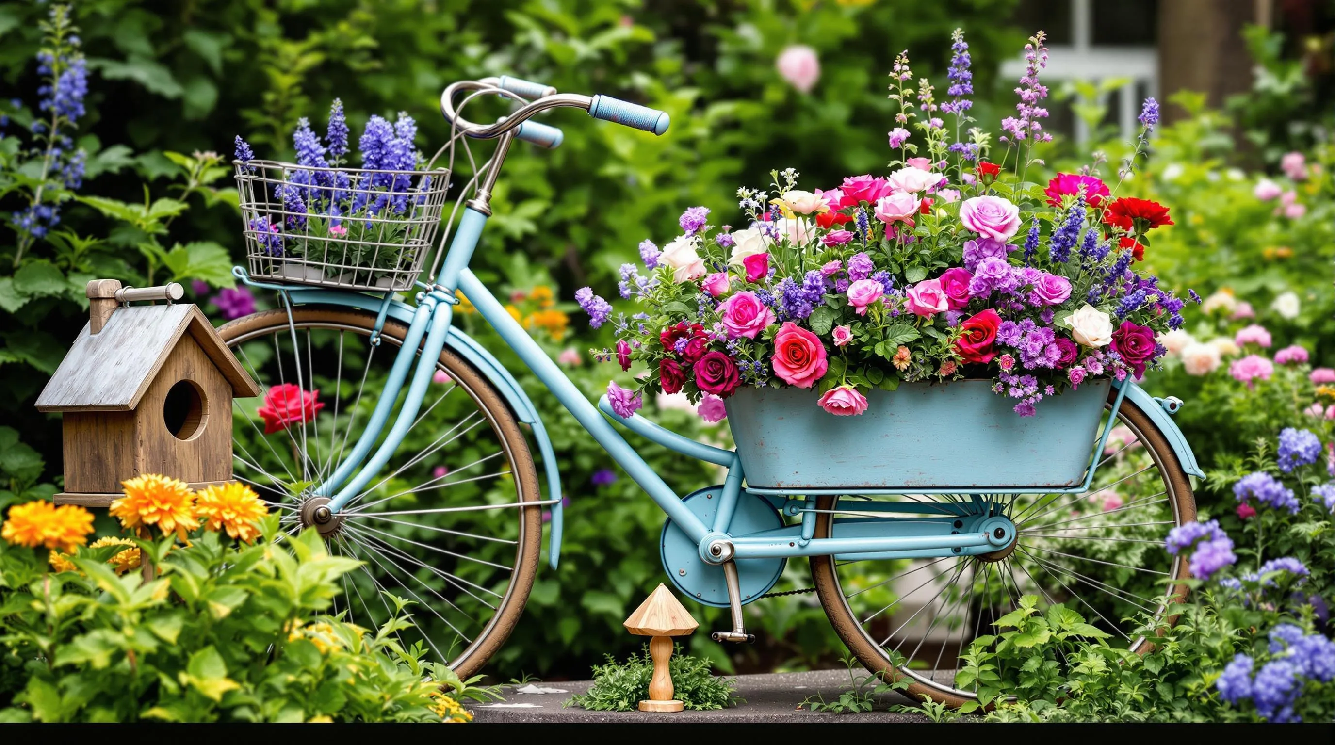 7 bicycle planter ideas