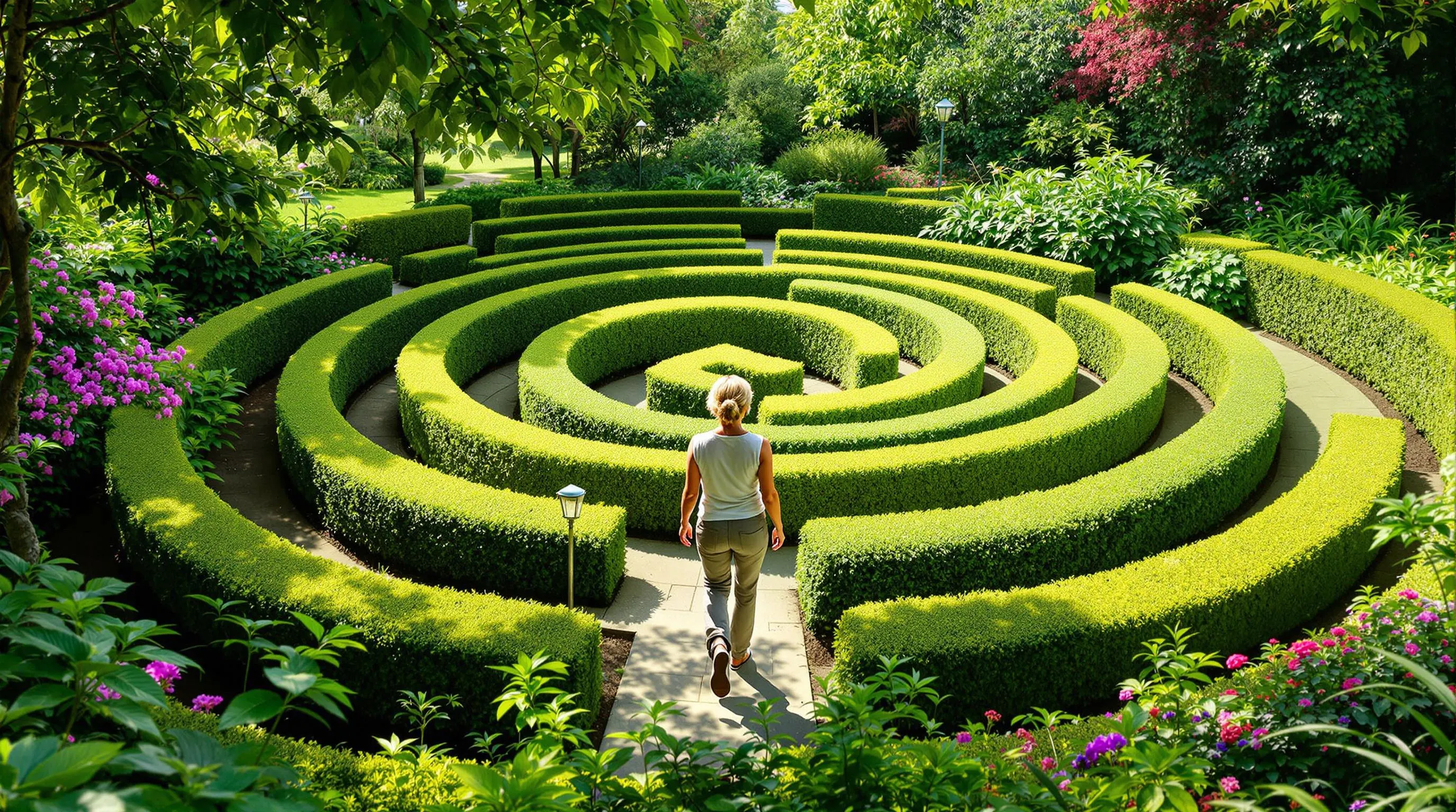 15 Enchanting Labyrinth Garden Ideas to Transform Your Outdoor Sanctuary 9 7 labyrinth garden ideas