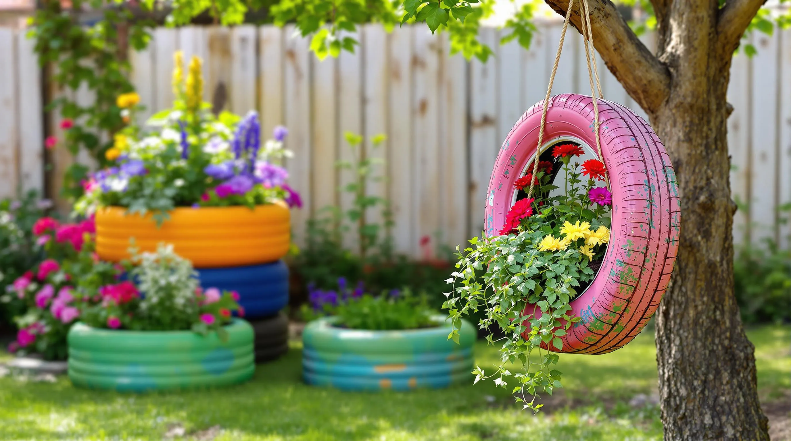 10 Brilliant Garden Ideas Using Recycled Materials to Transform Your Outdoor Space 1 garden ideas using recycled materials