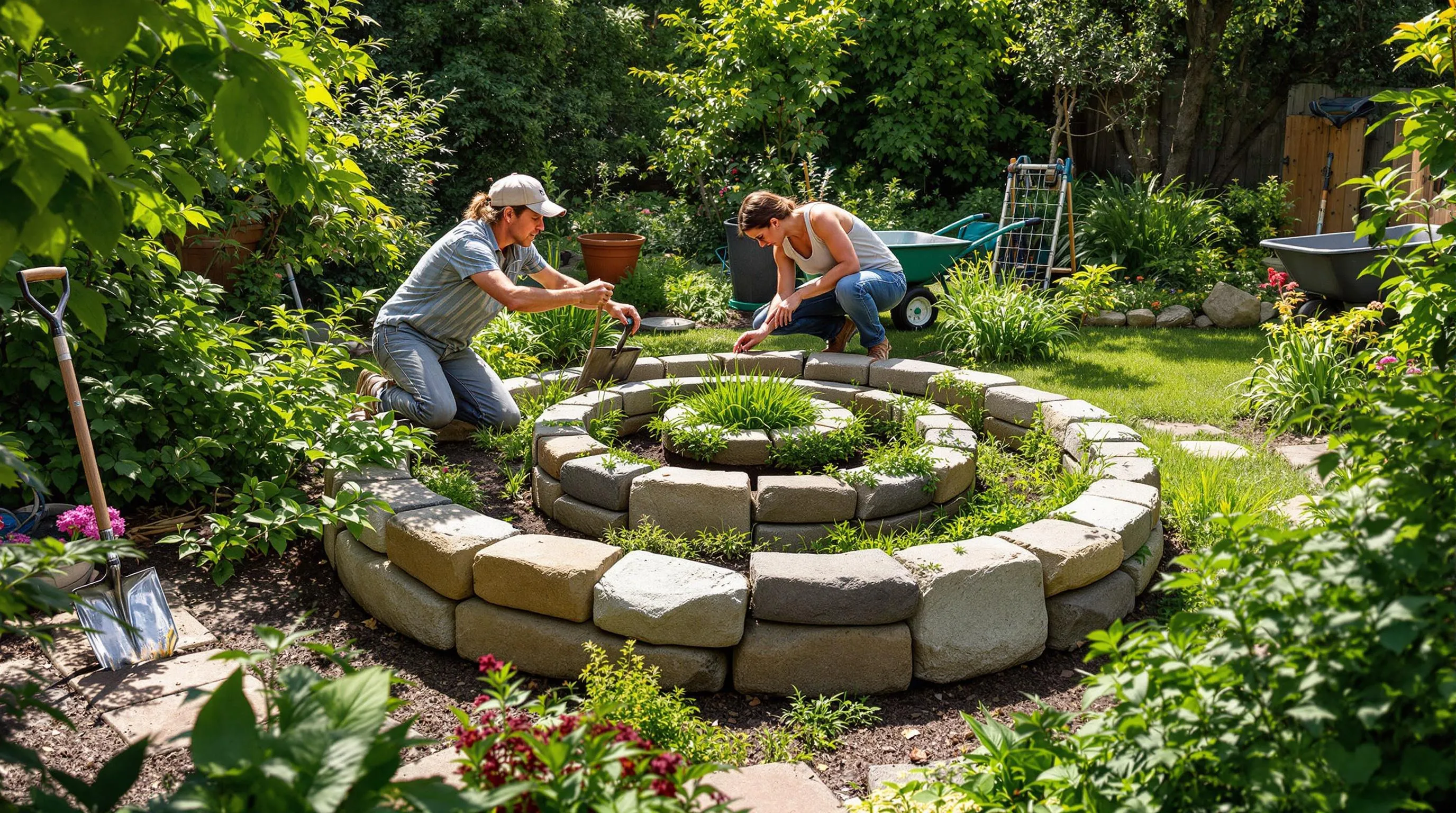 herb spiral garden ideas