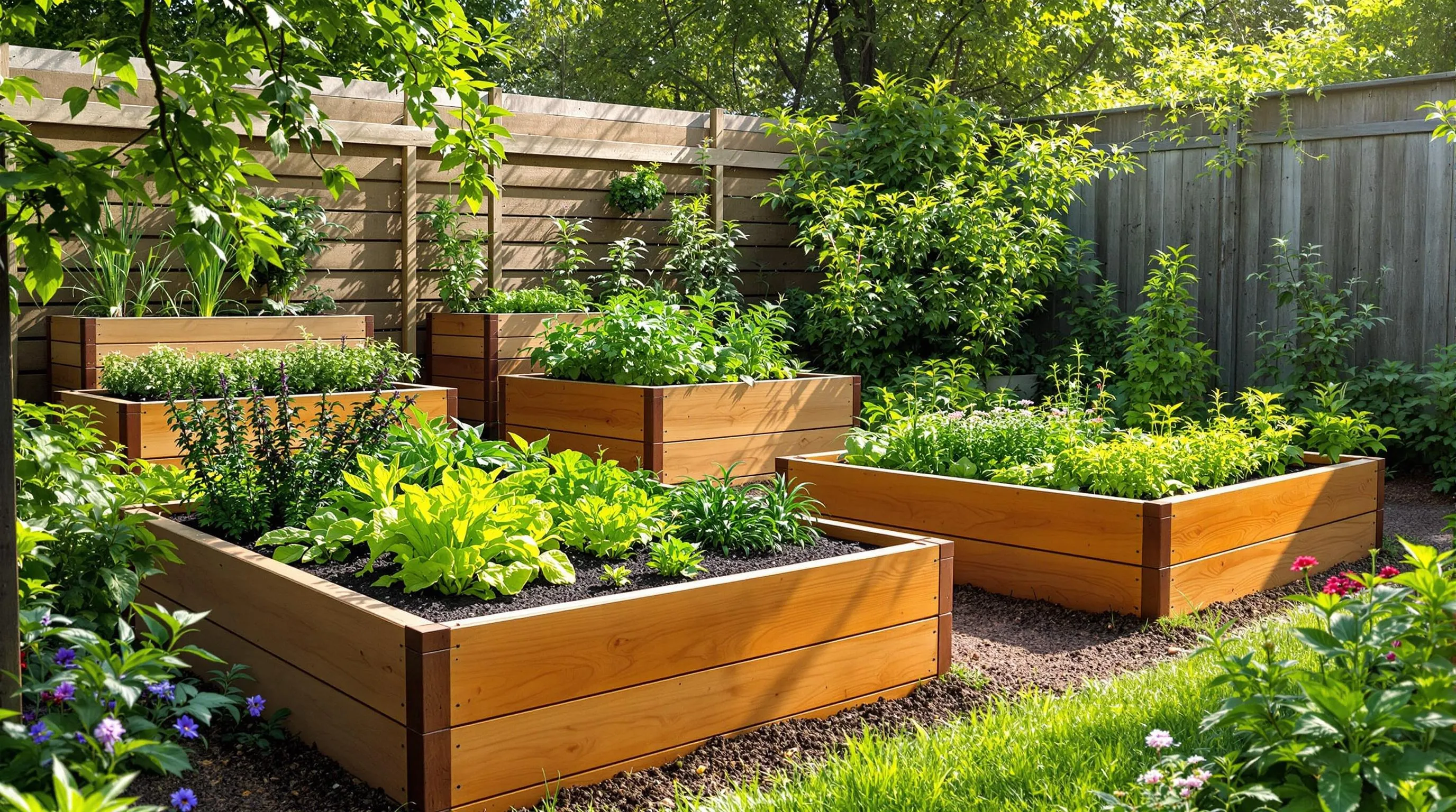 1 backyard garden layout ideas