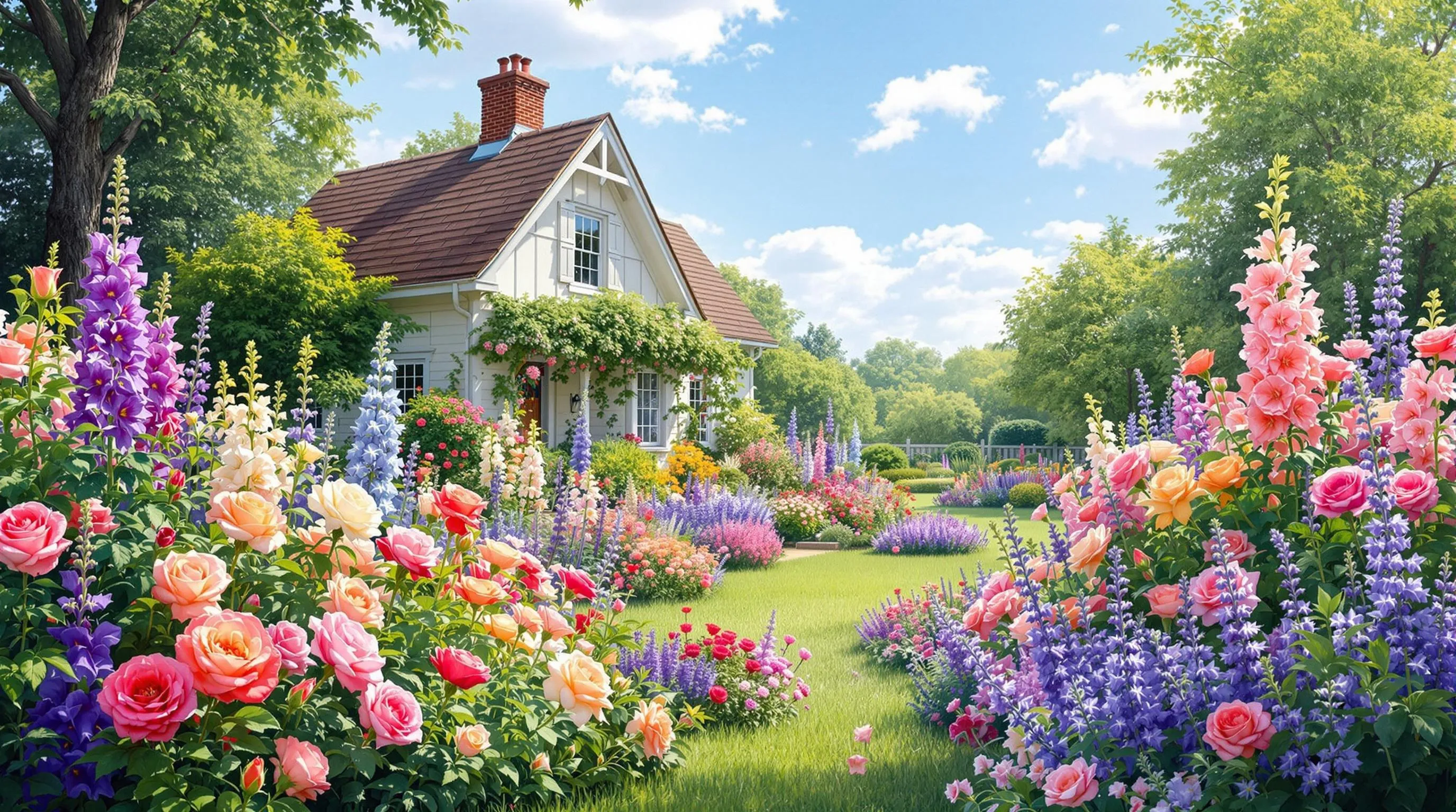 15 Classic Cottage Garden Plants for Season-Long Color: A Gardener's Guide 3 1 classic cottage garden plants for season long color 2