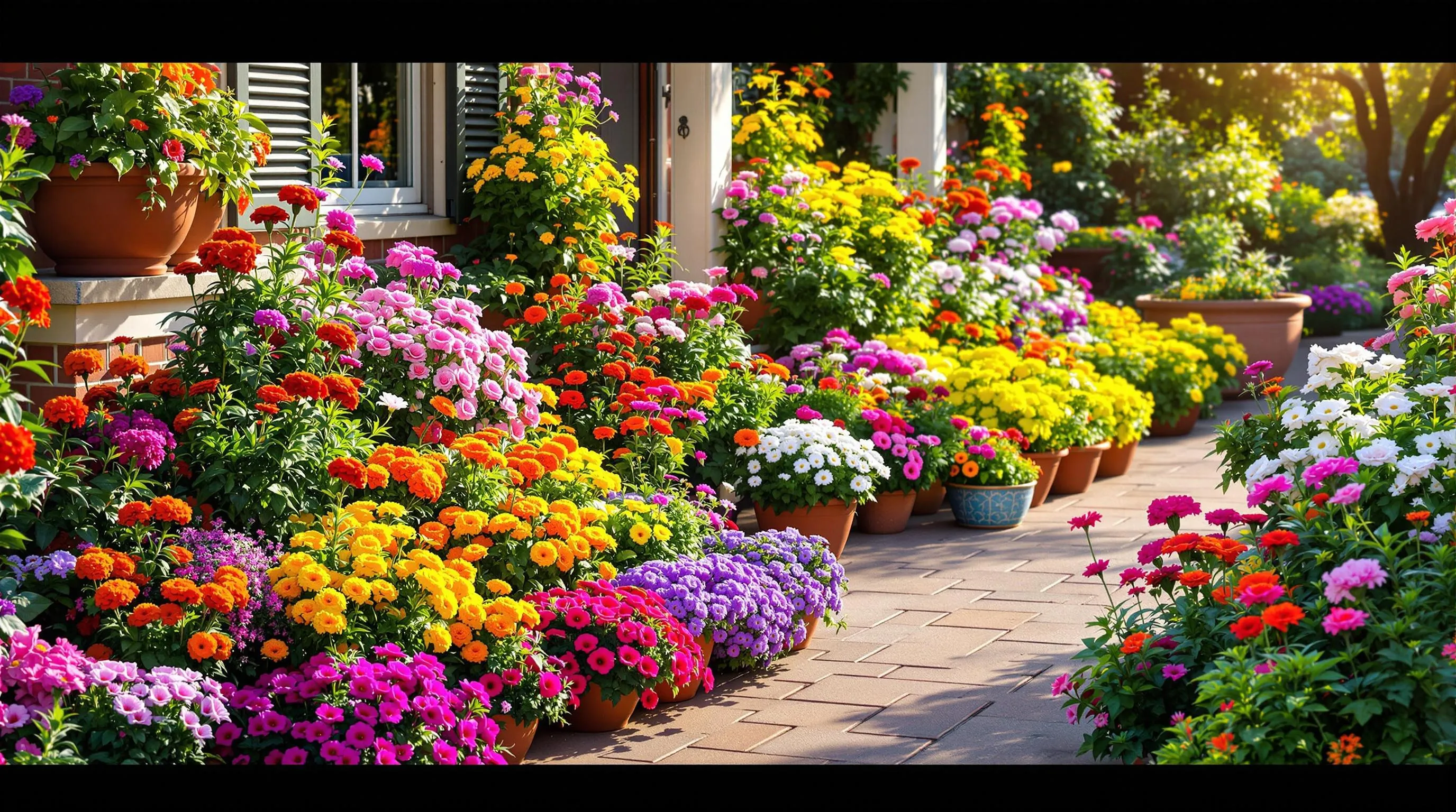 1 potted flowers for patio ideas