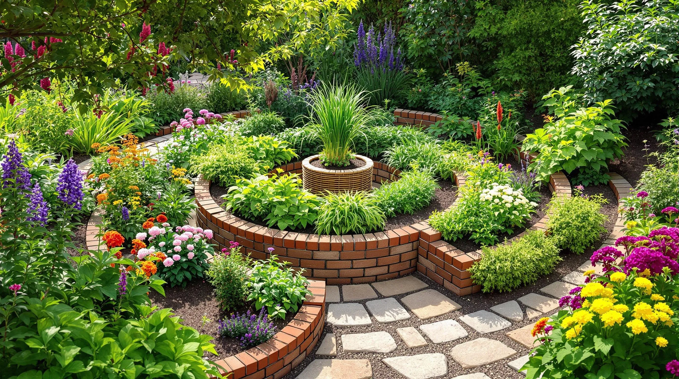 2 backyard garden layout ideas
