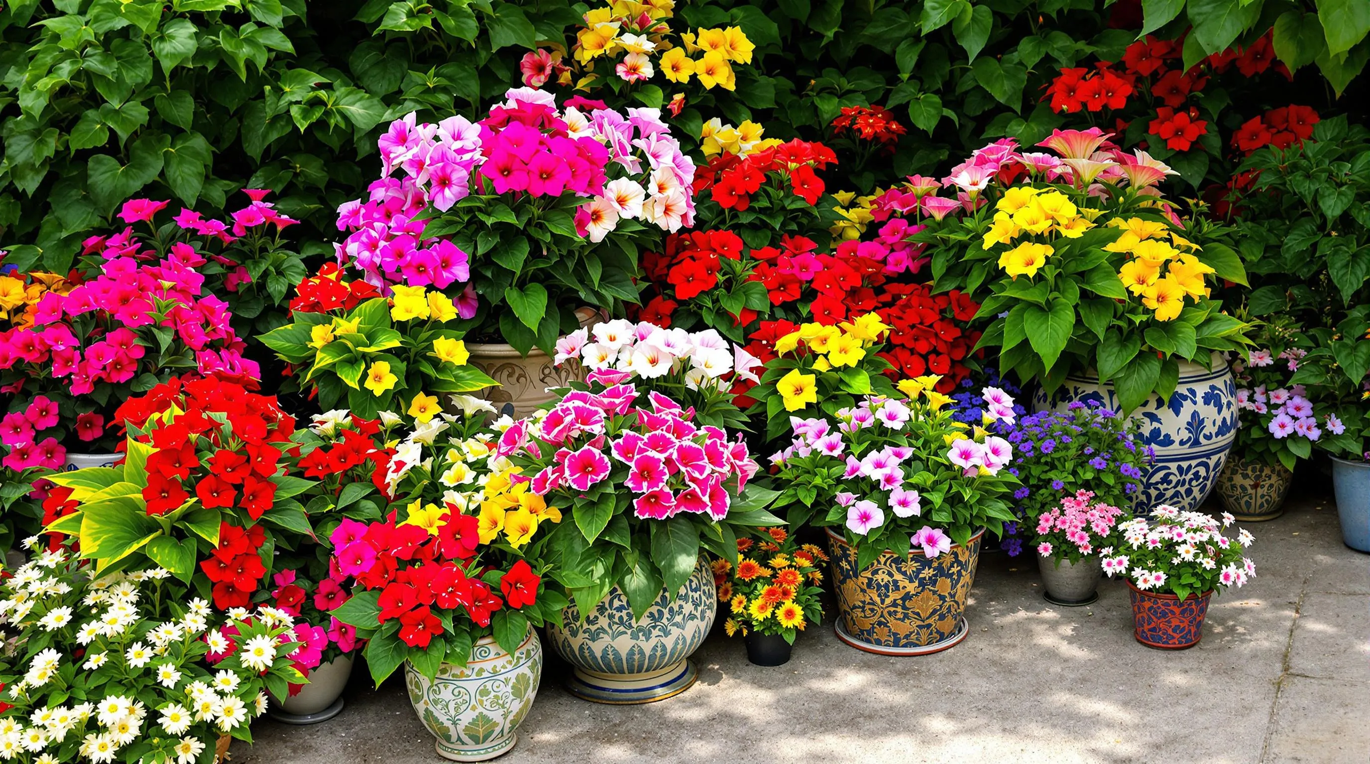 2 flowers for pots in shade