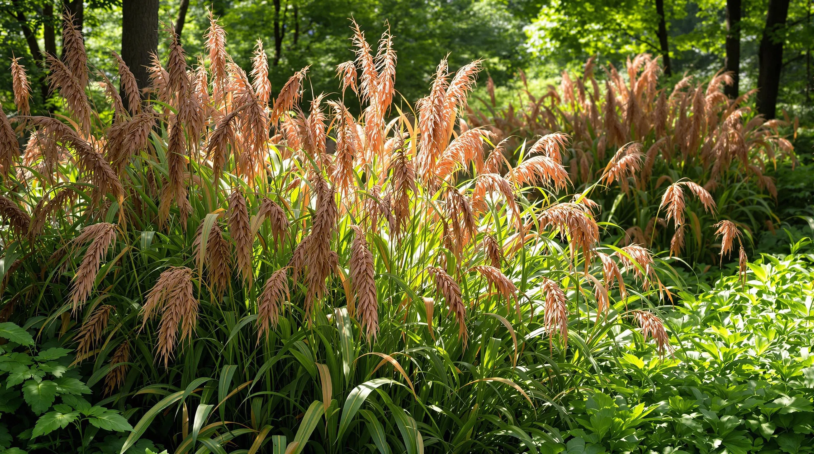 2 ornamental grasses for shade