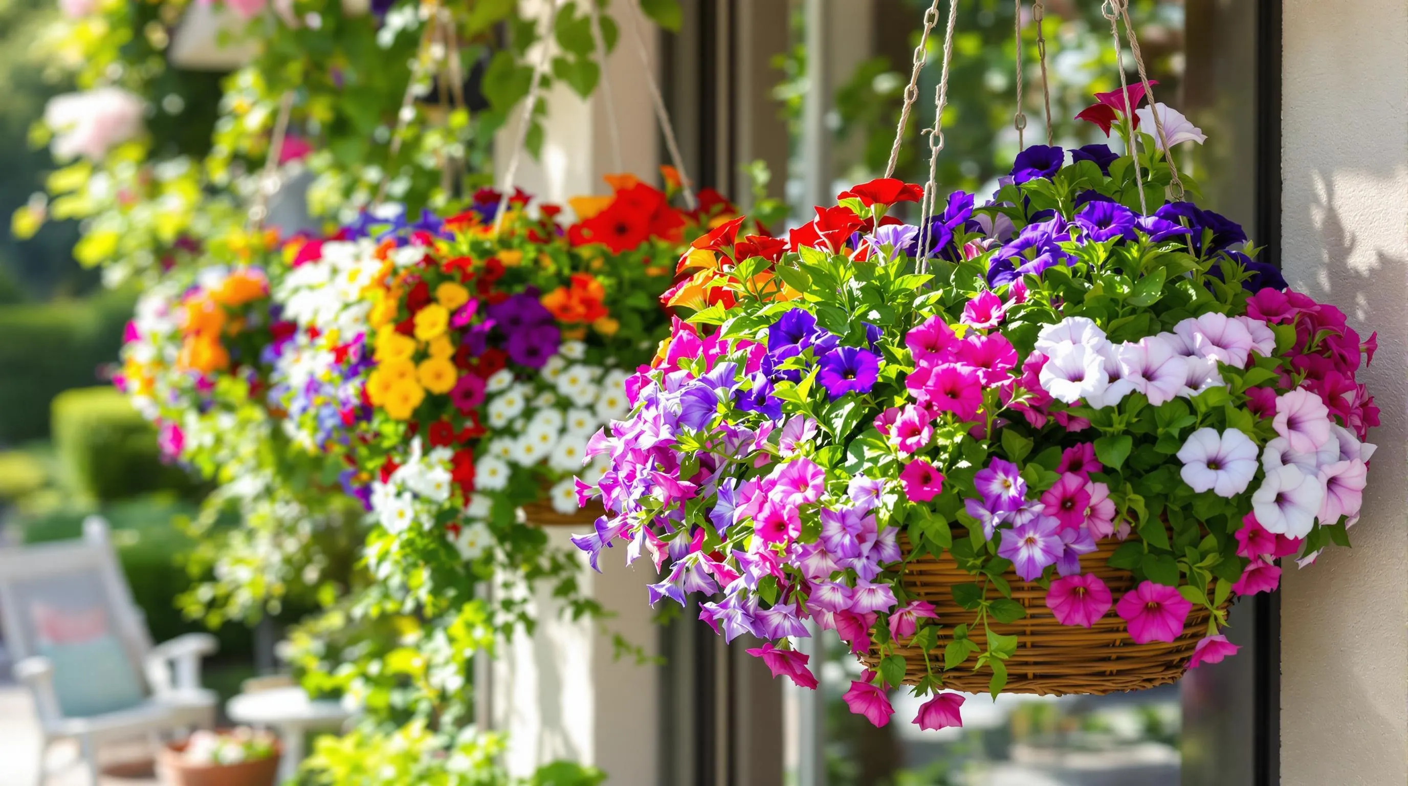 3 potted flowers for patio ideas