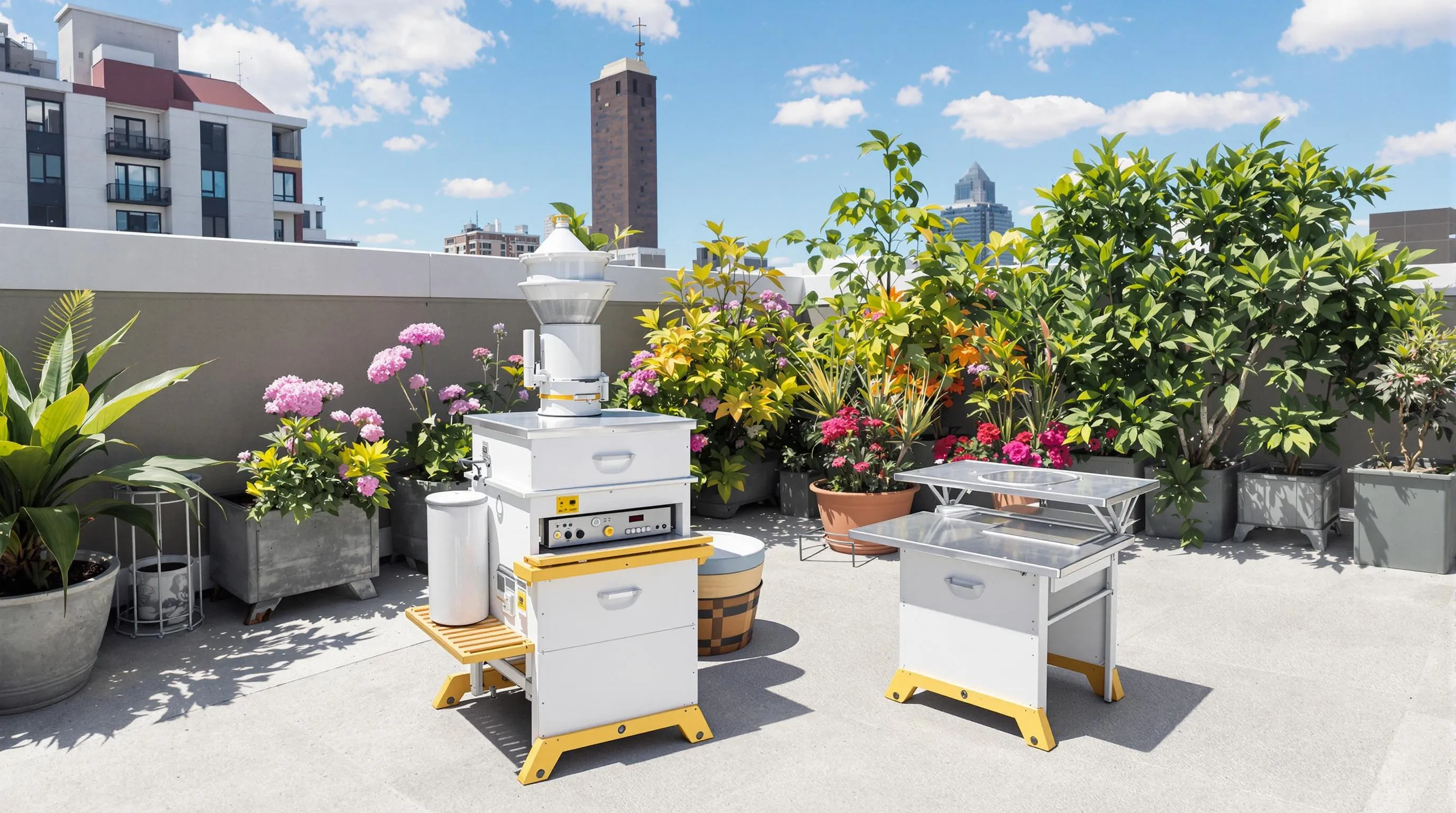 10 Urban Rooftop Beekeeping Garden Ideas for Sustainable City Living 5 4 rooftop beekeeping garden ideas 2