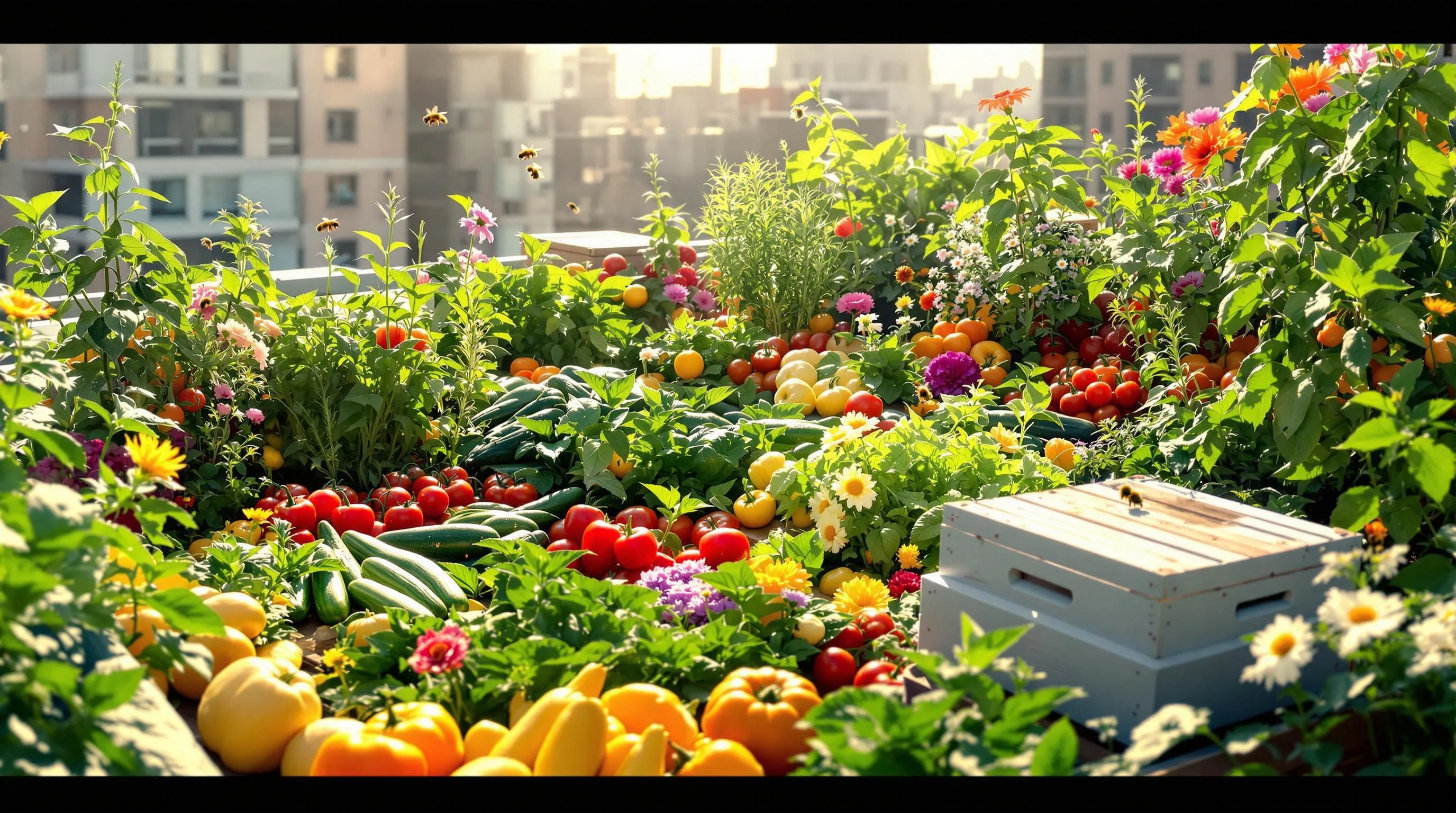 10 Urban Rooftop Beekeeping Garden Ideas for Sustainable City Living 6 5 rooftop beekeeping garden ideas 2