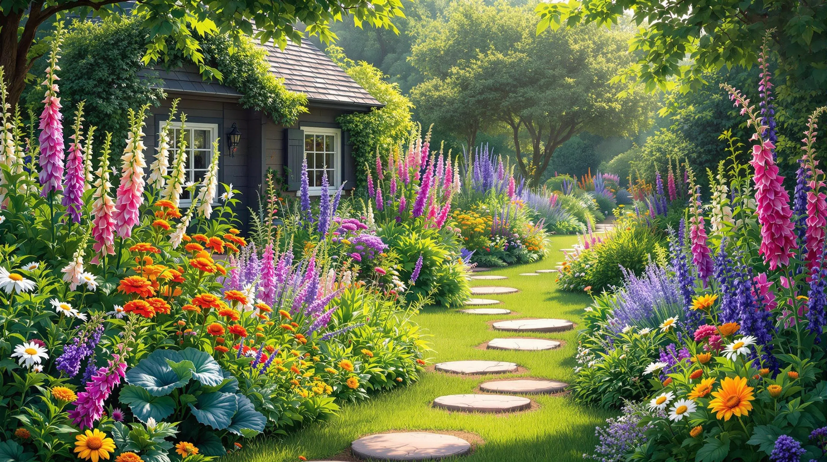 6 backyard garden layout ideas