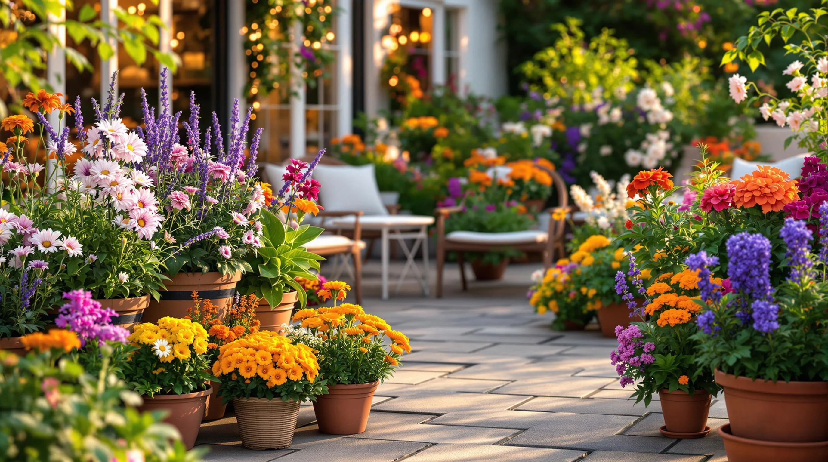 7 potted flowers for patio ideas