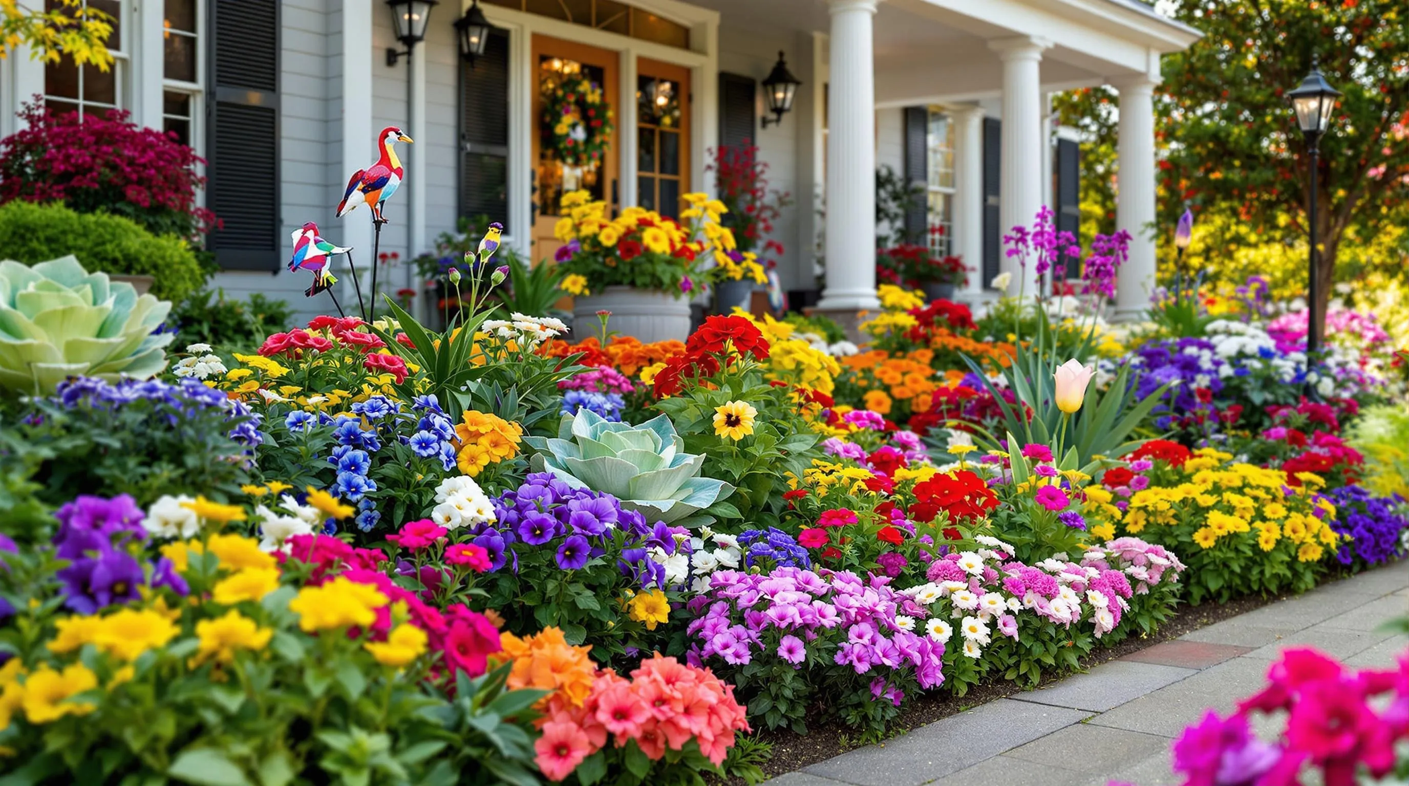 10 Stunning Flower Bed Ideas to Transform Your Home's Front Yard 10 8 flower bed ideas in front of house