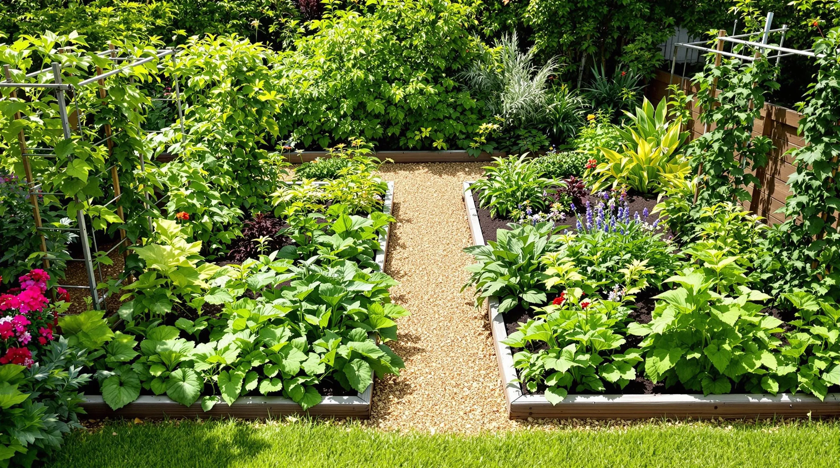 backyard garden layout ideas